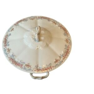 Theodore Haviland Limoges France Covered Vegetable Tureen Pink Roses Antique